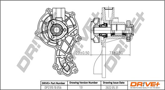 Dr!ve+ DP2310.10.056 - Ūdenssūknis ps1.lv
