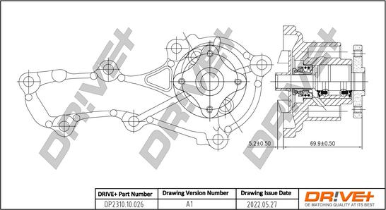 Dr!ve+ DP2310.10.026 - Ūdenssūknis ps1.lv