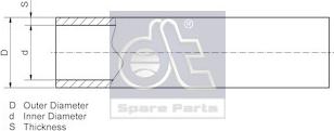 DT Spare Parts 9.86006 - Cauruļvads ps1.lv