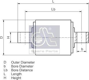 DT Spare Parts 4.91258 - Remkomplekts, Balstiekārtas svira ps1.lv