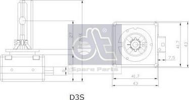 DT Spare Parts 4.66604 - Kvēlspuldze, Pamatlukturis ps1.lv