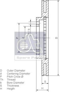 DT Spare Parts 4.67729 - Bremžu diski ps1.lv