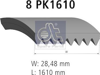 DT Spare Parts 4.80538 - Ķīļrievu siksna ps1.lv