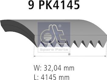 DT Spare Parts 4.80695 - Ķīļrievu siksna ps1.lv