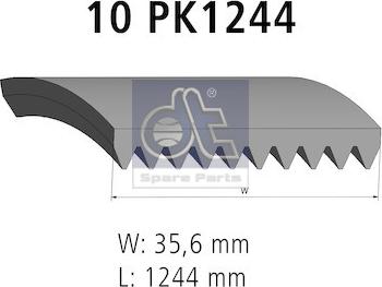 DT Spare Parts 4.80734 - Ķīļrievu siksna ps1.lv