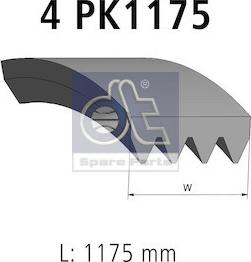 DT Spare Parts 4.71065 - Ķīļrievu siksna ps1.lv