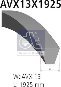 DT Spare Parts 5.41405 - Ķīļsiksnas komplekts ps1.lv