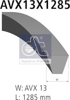 DT Spare Parts 5.41521 - Ķīļsiksnas komplekts ps1.lv