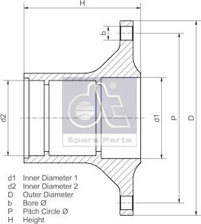 DT Spare Parts 2.65243 - Riteņa rumba ps1.lv