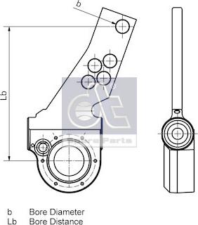 DT Spare Parts 10.33071 - Sviru un stiepņu sistēma, Bremžu sistēma ps1.lv