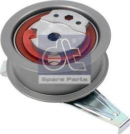 DT Spare Parts 11.12128 - Spriegotājrullītis, Gāzu sadales mehānisma piedziņas siksna ps1.lv