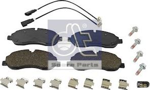 DT Spare Parts 13.93108 - Bremžu uzliku kompl., Disku bremzes ps1.lv