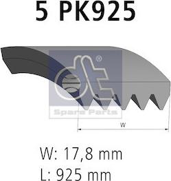 DT Spare Parts 12.15406 - Ķīļrievu siksna ps1.lv