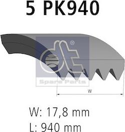 DT Spare Parts 12.15407 - Ķīļrievu siksna ps1.lv