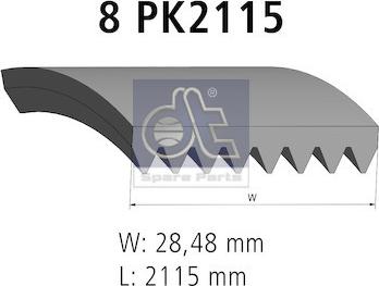 DT Spare Parts 1.21851 - Ķīļrievu siksna ps1.lv