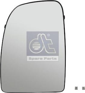 DT Spare Parts 12.83403 - Spoguļstikls, Ārējais atpakaļskata spogulis ps1.lv