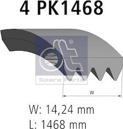 DT Spare Parts 3.34353 - Ķīļrievu siksna ps1.lv