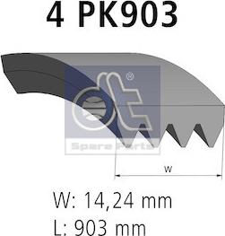 DT Spare Parts 7.54800 - Ķīļrievu siksna ps1.lv