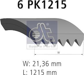 DT Spare Parts 7.54819 - Ķīļrievu siksna ps1.lv