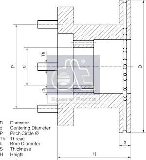 DT Spare Parts 7.36080 - Bremžu diski ps1.lv