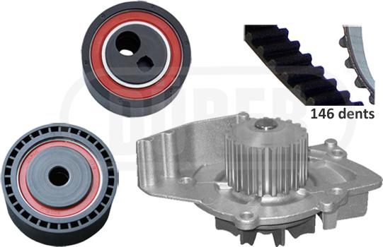 Dürer PA121351 - Ūdenssūknis + Zobsiksnas komplekts ps1.lv