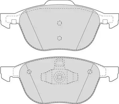 Duron DBP241594 - Bremžu uzliku kompl., Disku bremzes ps1.lv