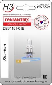 Dynamatrix DB64151-01B - Kvēlspuldze, Pamatlukturis ps1.lv