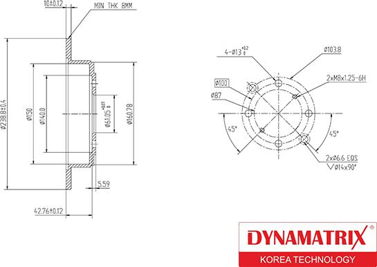 Dynamatrix DBD468 - Bremžu diski ps1.lv