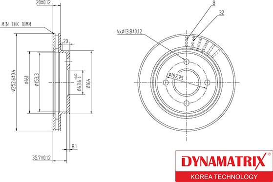 Dynamatrix DBD479 - Bremžu diski ps1.lv