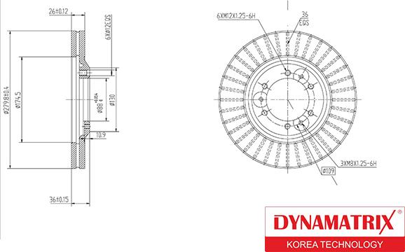 Dynamatrix DBD694 - Bremžu diski ps1.lv