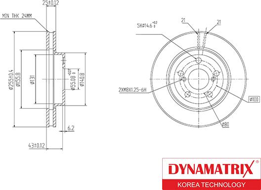 Dynamatrix DBD620 - Bremžu diski ps1.lv