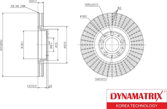 Dynamatrix DBD1426 - Bremžu diski ps1.lv