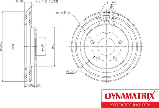 Dynamatrix DBD1599 - Bremžu diski ps1.lv