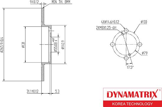 Dynamatrix DBD1576 - Bremžu diski ps1.lv