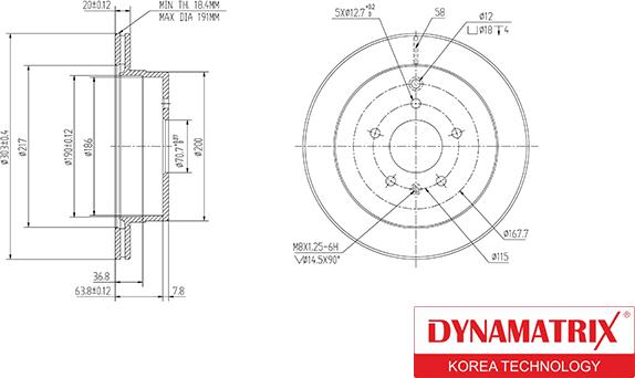 Dynamatrix DBD1660 - Bremžu diski ps1.lv