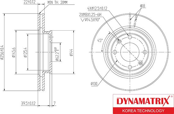 Dynamatrix DBD1603 - Bremžu diski ps1.lv