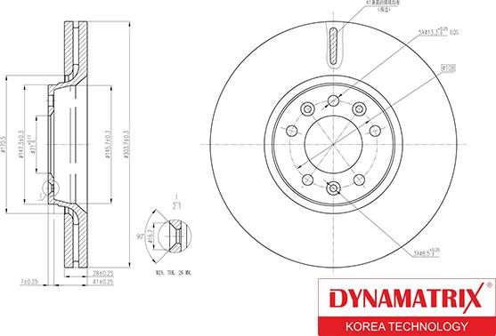 Dynamatrix DBD1615 - Bremžu diski ps1.lv