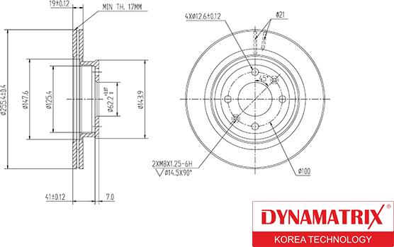 Dynamatrix DBD1636 - Bremžu diski ps1.lv