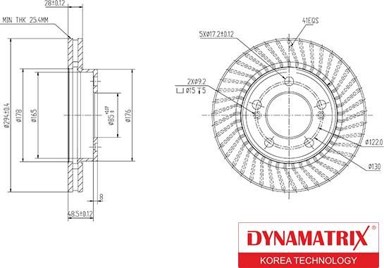 Dynamatrix DBD1627 - Bremžu diski ps1.lv