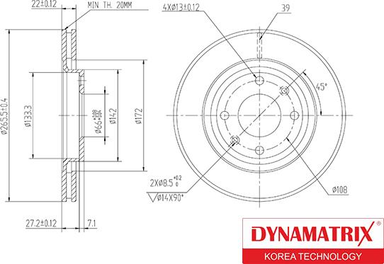 Dynamatrix DBD1140 - Bremžu diski ps1.lv