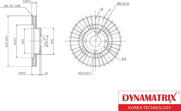 Dynamatrix DBD1105 - Bremžu diski ps1.lv