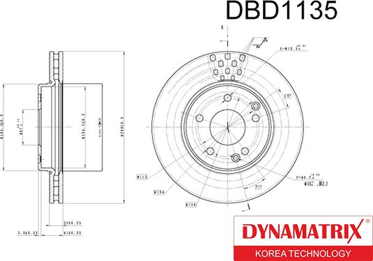 Dynamatrix DBD1135 - Bremžu diski ps1.lv