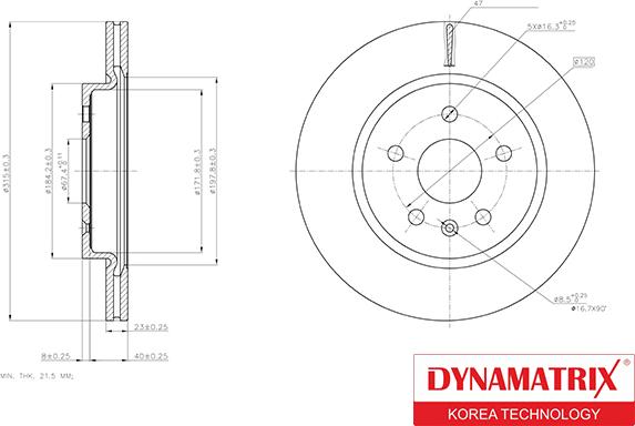 Dynamatrix DBD1805C - Bremžu diski ps1.lv