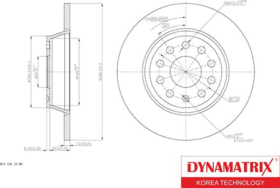 Dynamatrix DBD1306 - Bremžu diski ps1.lv