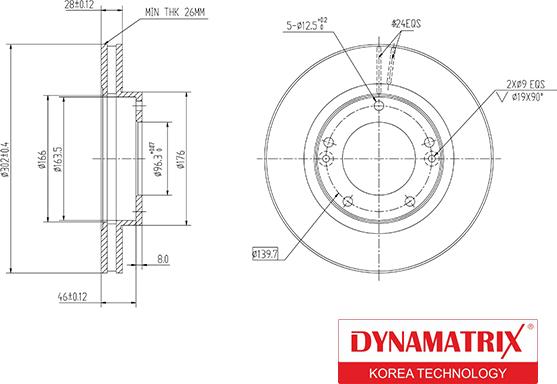 Dynamatrix DBD1290 - Bremžu diski ps1.lv