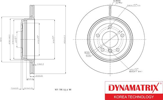 Dynamatrix DBD1260 - Bremžu diski ps1.lv