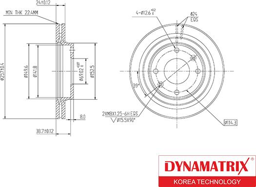 Dynamatrix DBD1270 - Bremžu diski ps1.lv