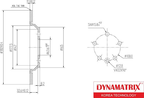 Dynamatrix DBD1720 - Bremžu diski ps1.lv