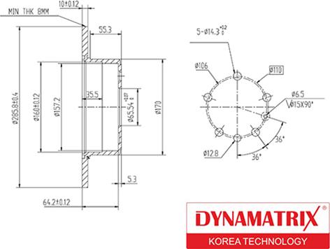 Dynamatrix DBD811 - Bremžu diski ps1.lv