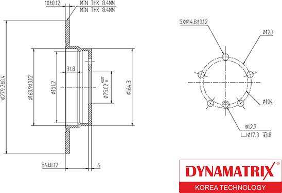 Dynamatrix DBD249 - Bremžu diski ps1.lv